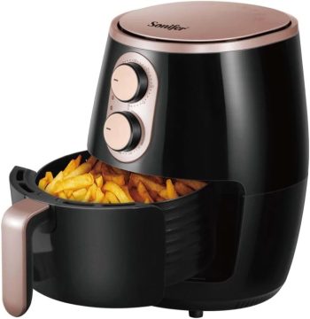 مقلاة هوائية ذكية سونيفر 3.6 لتر كهربائية متعددة الوظائف بدون زيت – موديل 1012 ومتعددة الألوان